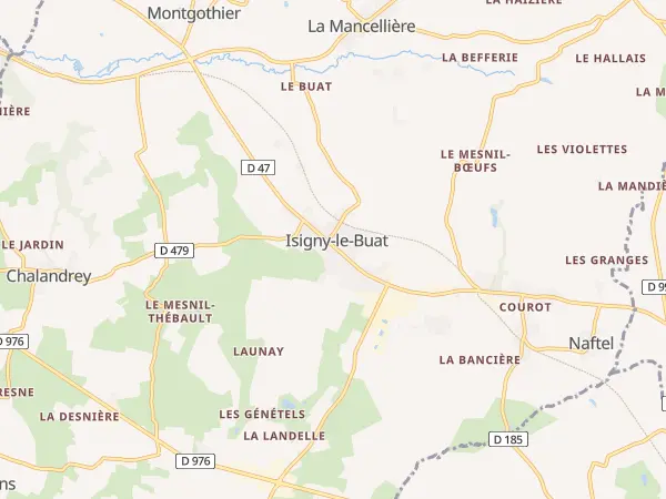 Plan de Isigny-le-Buat
