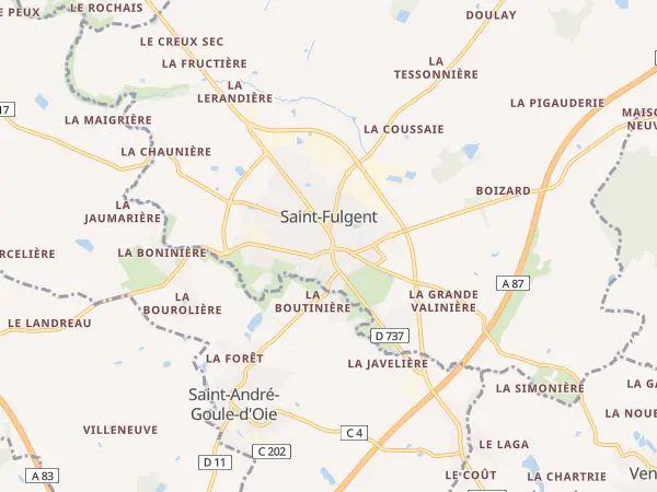 Plan de Saint-Fulgent