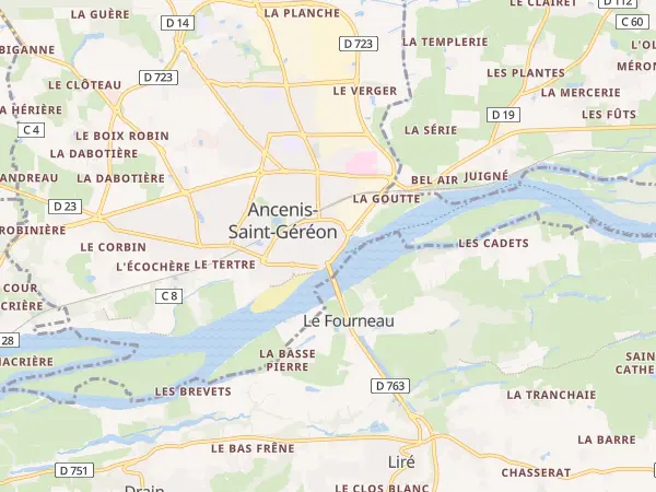 Plan de Ancenis-Saint-Géréon