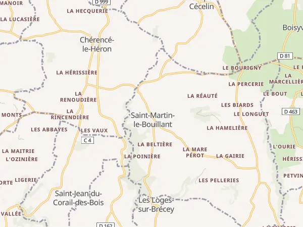 Plan de Saint-Martin-le-Bouillant