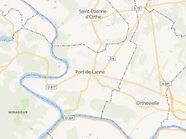 Plan de Port-de-Lanne