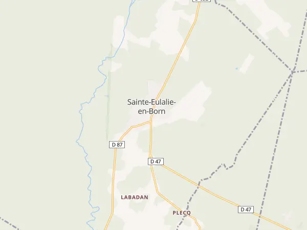 Plan de Sainte-Eulalie-en-Born