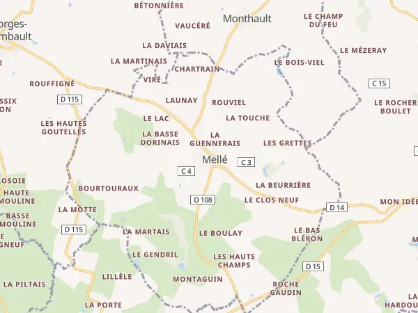 Plan de Mellé