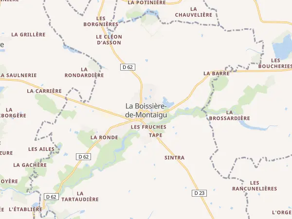 Plan de La Boissière-de-Montaigu