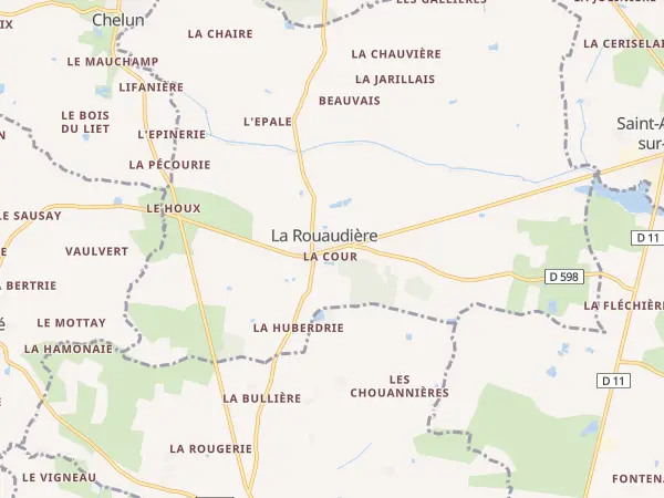 Plan de La Rouaudière