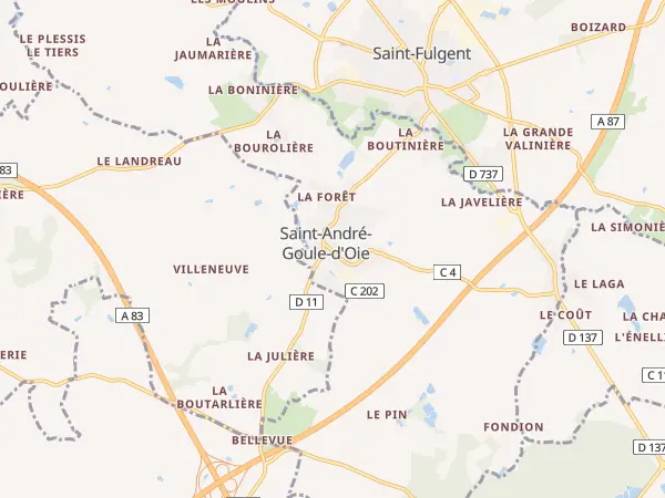 Plan de Saint-André-Goule-d’Oie