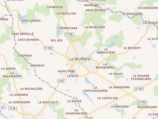 Plan de La Bruffière