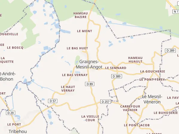 Plan de Graignes-Mesnil-Angot