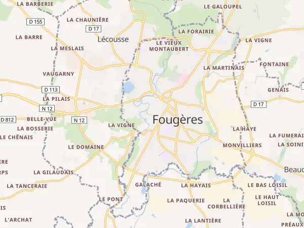 Plan de Fougères
