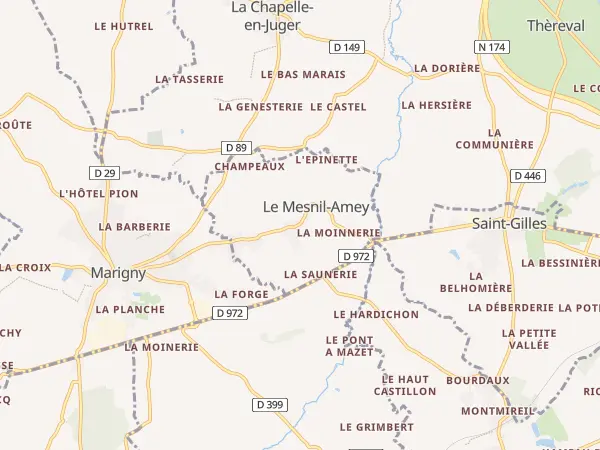 Plan du Mesnil-Amey