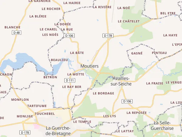 Plan de Moutiers