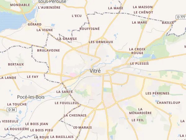 Plan de Vitré