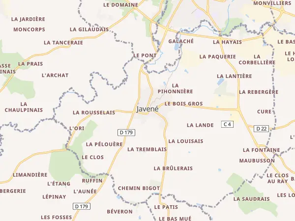 Plan de Javené