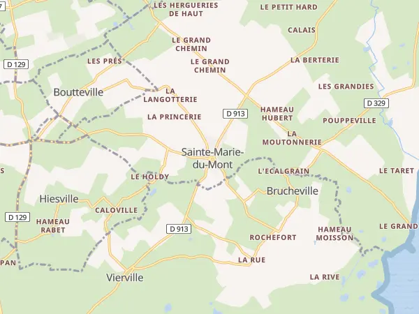 Plan de Sainte-Marie-du-Mont