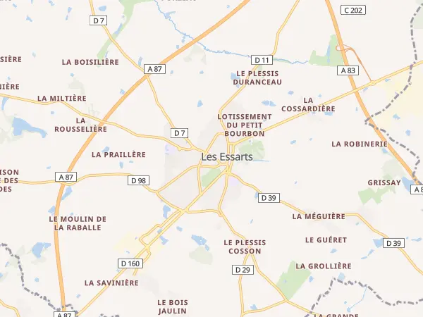 Plan de Essarts-en-Bocage