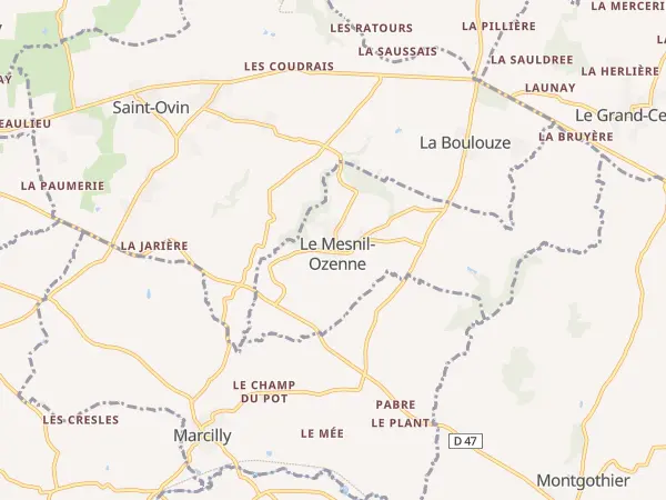 Plan du Mesnil-Ozenne