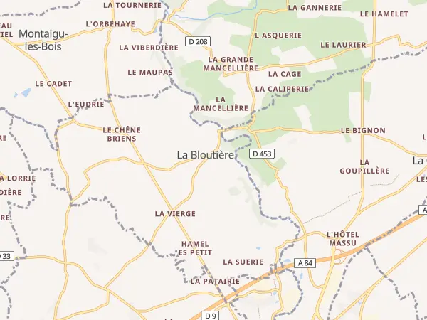 Plan de La Bloutière