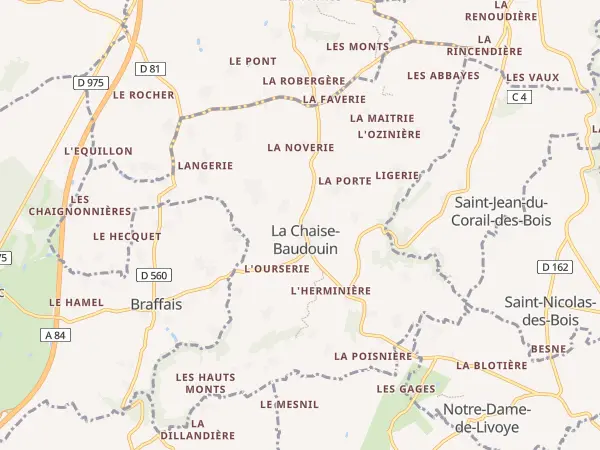 Plan de La Chaise-Baudouin