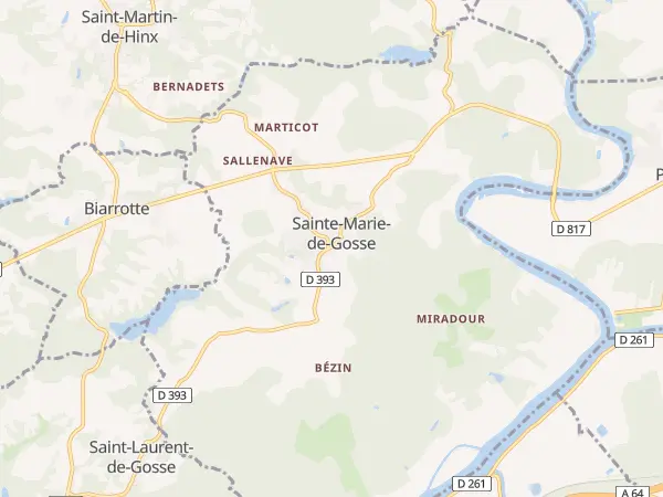 Plan de Sainte-Marie-de-Gosse
