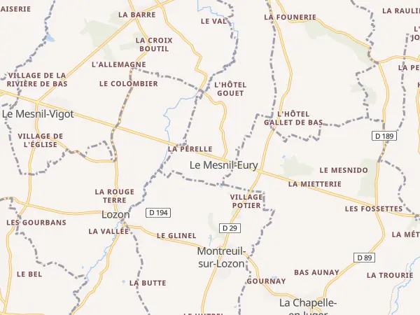 Plan du Mesnil-Eury