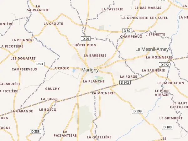 Plan de Marigny-Le-Lozon