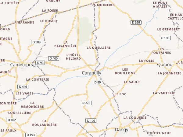 Plan de Carantilly