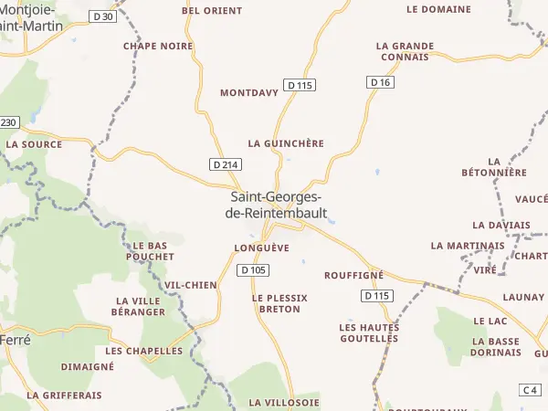 Plan de Saint-Georges-de-Reintembault