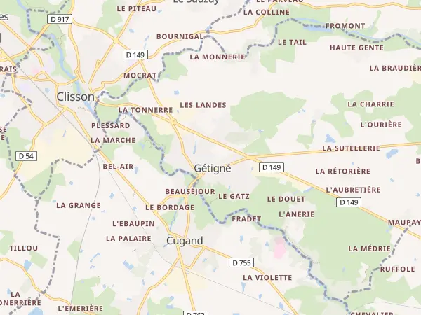 Plan de Gétigné