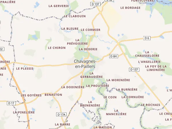 Plan de Chavagnes-en-Paillers