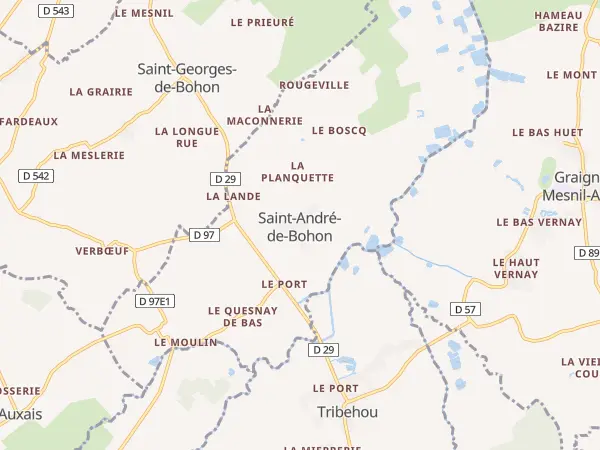 Plan de Saint-André-de-Bohon