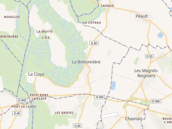 Plan de La Bretonnière-la-Claye