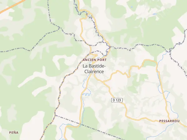 Plan de La Bastide-Clairence