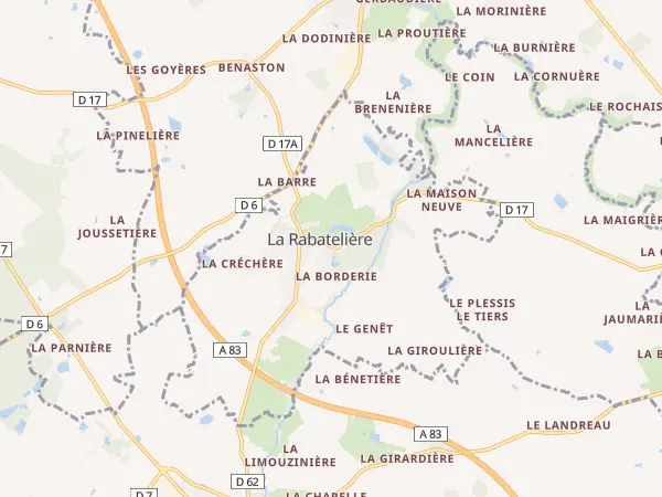 Plan de La Rabatelière