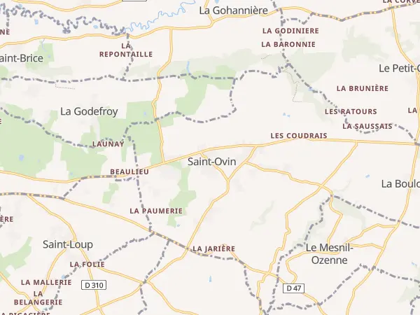 Plan de Saint-Ovin