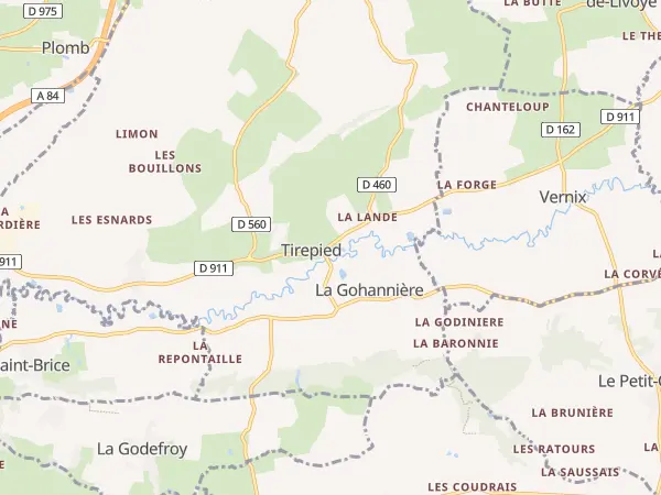 Plan de Tirepied-sur-Sée