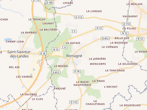 Plan de Romagné