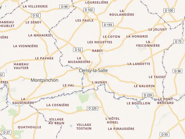 Plan de Cerisy-la-Salle