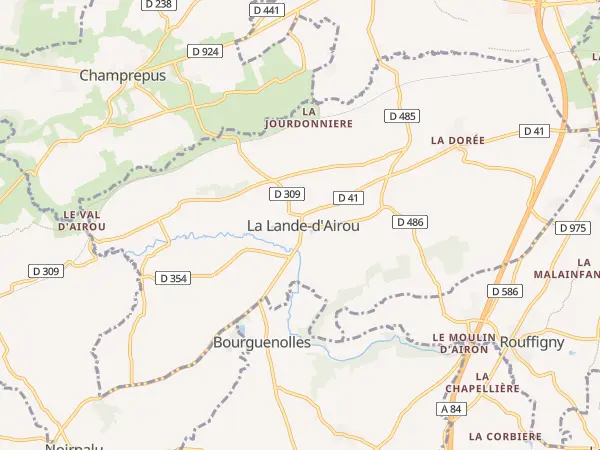Plan de La Lande-d’Airou
