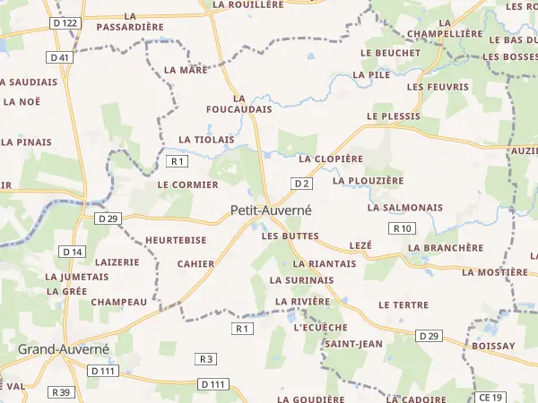 Plan de Petit-Auverné