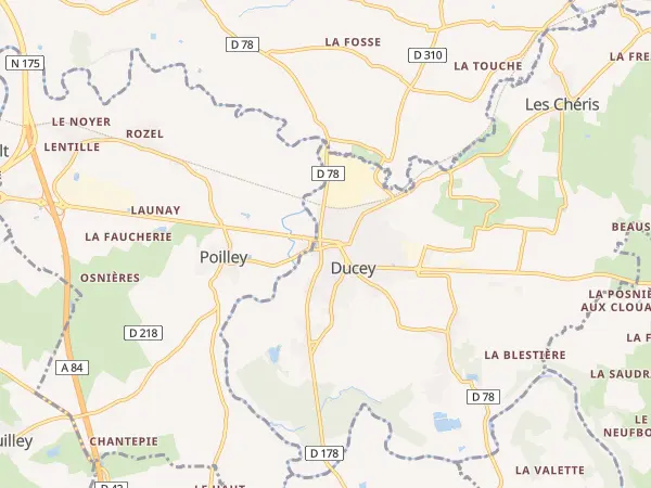 Plan de Ducey-Les Chéris