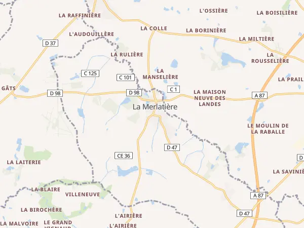 Plan de La Merlatière