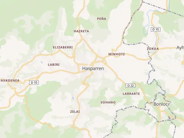 Plan de Hasparren