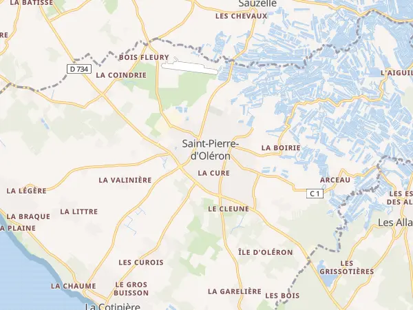 Plan de Saint-Pierre-d’Oléron