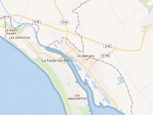 Plan de L’Aiguillon-la-Presqu’île