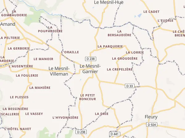 Plan du Mesnil-Garnier