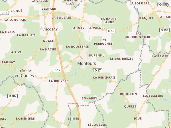 Plan des Portes du Coglais