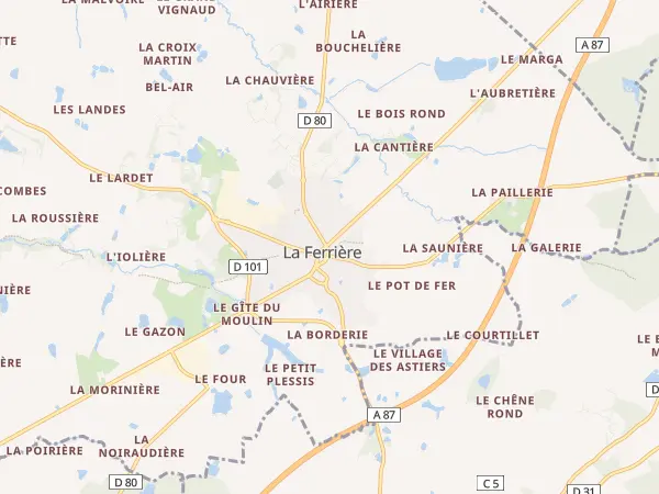Plan de La Ferrière