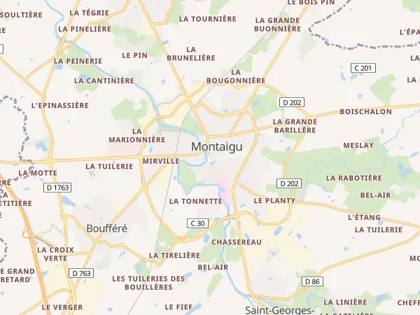 Plan de Montaigu-Vendée