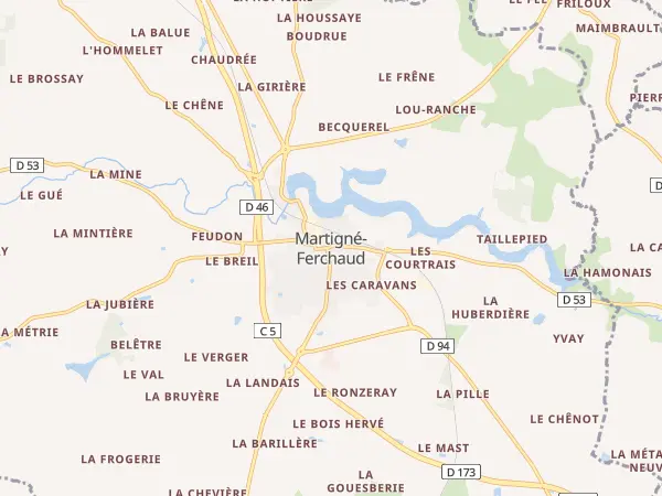 Plan de Martigné-Ferchaud