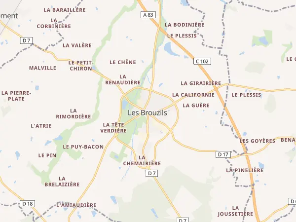 Plan des Brouzils